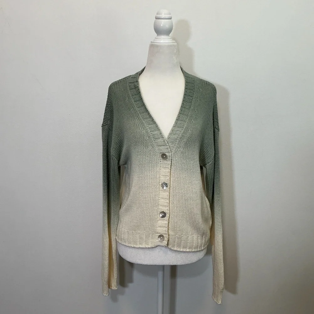 Bella Dahl Ombre Button Front Knit Cardigan Sweater Size XS - Picture 2 of 7